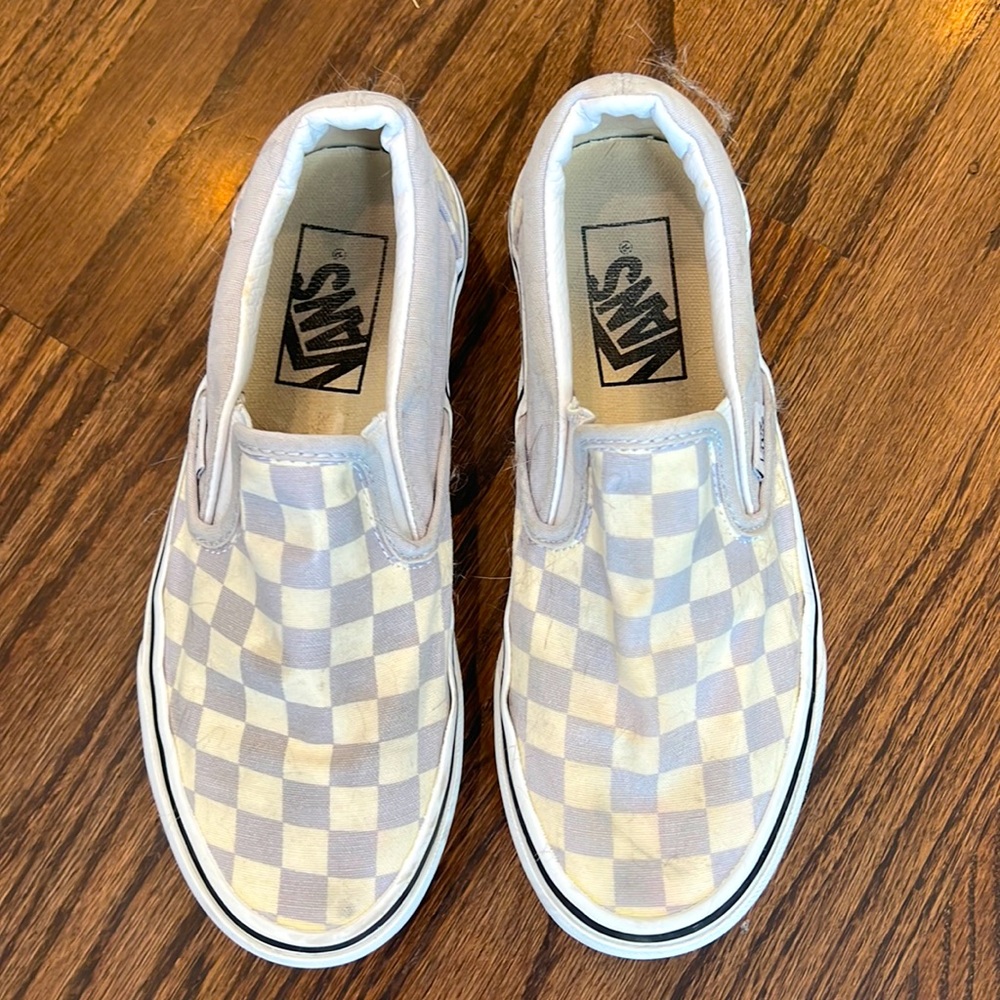 Vans Kids Checkerboard Classic Slip on